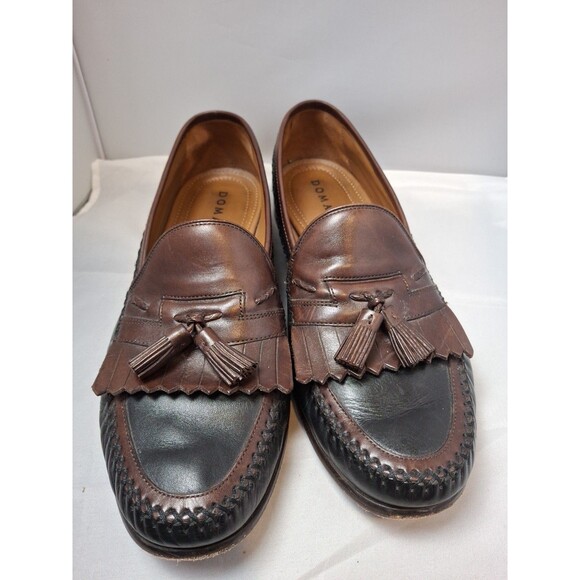 DOMANI Men\'s Two-Tone Leather Kiltie Tassel Loafers Size 11.5 main image 7